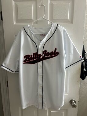 Billy Joel White Baseball Jersey-2017 Stadium tour